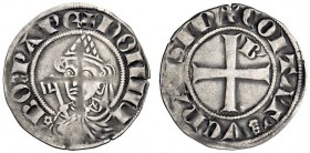 UNA PRESTIGIOSA COLLEZIONE DI MONETE DEI ROMANI PONTEFICI 
 Bonifacio VIII (Benedetto Caetani), 1294 – 1303 
 Ponte della Sorga. Grosso paparino, AR...