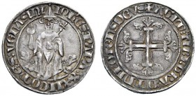 UNA PRESTIGIOSA COLLEZIONE DI MONETE DEI ROMANI PONTEFICI 
 Giovanni XXII (Jacques Arnaud d’Euse), 1316 – 1334 
 Avignone. Grosso tornese, AR 3,95 g...