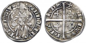 UNA PRESTIGIOSA COLLEZIONE DI MONETE DEI ROMANI PONTEFICI 
 Innocenzo VI (Etienne d'Aubert), 1352 – 1362 
 Avignone. Mezzo grosso, AR 1,58 g. INNOCE...