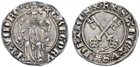 UNA PRESTIGIOSA COLLEZIONE DI MONETE DEI ROMANI PONTEFICI 
 Gregorio XI (Pierre Roger de Beaufort), 1370 – 1378 
 Avignone. Grosso, AR 2,74 g. GREGO...