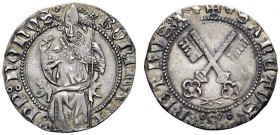 UNA PRESTIGIOSA COLLEZIONE DI MONETE DEI ROMANI PONTEFICI 
 Bonifacio IX (Pietro Tomacelli), 1389 – 1404 
 Grosso, AR 2,23 g. BONIFATI – PP NONVS Il...