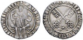 UNA PRESTIGIOSA COLLEZIONE DI MONETE DEI ROMANI PONTEFICI 
 Giovanni XXIII antipapa (Baldassarre Cossa), 1410 – 1419 
 Avignone. Grosso, AR 2,27 g. ...
