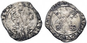 UNA PRESTIGIOSA COLLEZIONE DI MONETE DEI ROMANI PONTEFICI 
 Sede Vacante (Camerlengo Francesco de Conzié), 1415 – 1417 
 Avignone. Grosso, AR 1,97 g...