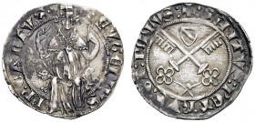 UNA PRESTIGIOSA COLLEZIONE DI MONETE DEI ROMANI PONTEFICI 
 Eugenio IV (Gabriele Condulmer), 1431 – 1447 
 Avignone. Grosso, AR 2,06 g. EVGENIVS – P...