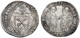 UNA PRESTIGIOSA COLLEZIONE DI MONETE DEI ROMANI PONTEFICI 
 Nicolò V (Tommaso Parentucelli), 1447 – 1455 
 Grosso, AR 3,98 g. **NICOLAVS· – PP·QVINT...