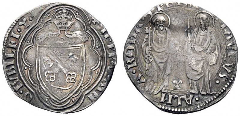 UNA PRESTIGIOSA COLLEZIONE DI MONETE DEI ROMANI PONTEFICI 
 Nicolò V (Tommaso P...