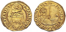 UNA PRESTIGIOSA COLLEZIONE DI MONETE DEI ROMANI PONTEFICI 
 Callisto III (Alonso de Borja), 1455 – 1458 
 Ducato papale, AV 3,54 g. •*•CALISTVS**(se...