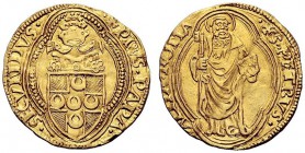 UNA PRESTIGIOSA COLLEZIONE DI MONETE DEI ROMANI PONTEFICI 
 Pio II (Enea Silvio Piccolomini), 1458 – 1464. 
 Ducato papale, AV 3,49 g. **PIVS·PAPA· ...