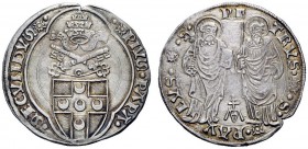 UNA PRESTIGIOSA COLLEZIONE DI MONETE DEI ROMANI PONTEFICI 
 Pio II (Enea Silvio Piccolomini), 1458 – 1464. 
 Grosso, AR 3,88 g. **PIVS·PAPA· – ·SECV...