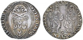 UNA PRESTIGIOSA COLLEZIONE DI MONETE DEI ROMANI PONTEFICI 
 Pio II (Enea Silvio Piccolomini), 1458 – 1464. 
 Grosso, AR 3,77 g. **PIVS•PAPA• – •SECV...