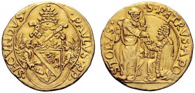 UNA PRESTIGIOSA COLLEZIONE DI MONETE DEI ROMANI PONTEFICI 
 Paolo II (Pietro Barbo), 1464 – 1471 
 Doppio ducato papale, AV 7,02 g. ·PAVLVS·PP· – ·S...