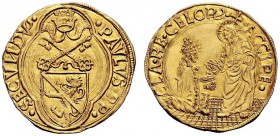 UNA PRESTIGIOSA COLLEZIONE DI MONETE DEI ROMANI PONTEFICI 
 Paolo II (Pietro Barbo), 1464 – 1471 
 Ducato papale, AV 3,51 g. ·PAVLVS·PP· – ·SECVNDV'...
