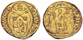 UNA PRESTIGIOSA COLLEZIONE DI MONETE DEI ROMANI PONTEFICI 
 Paolo II (Pietro Barbo), 1464 – 1471 
 Ducato papale, AV 3,51 g. ·PAVLVS·PP· – ·SECVNDVS...