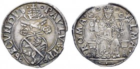 UNA PRESTIGIOSA COLLEZIONE DI MONETE DEI ROMANI PONTEFICI 
 Paolo II (Pietro Barbo), 1464 – 1471 
 Grossetto papale, AR 1,47 g. ·PAVLVS·PP• – •SECVN...