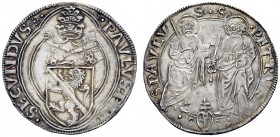 UNA PRESTIGIOSA COLLEZIONE DI MONETE DEI ROMANI PONTEFICI 
 Paolo II (Pietro Barbo), 1464 – 1471 
 Ancona. Grosso, AR 3,85 g. ·PAVLVS·PP· – ·SECVNDV...
