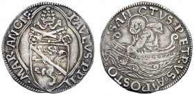 UNA PRESTIGIOSA COLLEZIONE DI MONETE DEI ROMANI PONTEFICI 
 Paolo II (Pietro Barbo), 1464 – 1471 
 Ancona. Grossetto papale, AR 1,45 g. PAVLVS•PP•II...