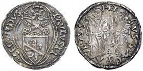 UNA PRESTIGIOSA COLLEZIONE DI MONETE DEI ROMANI PONTEFICI 
 Paolo II (Pietro Barbo), 1464 – 1471 
 Ancona. Terzo di grosso, AR 1,30 g. PAVLVS·PP· – ...