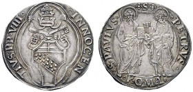 UNA PRESTIGIOSA COLLEZIONE DI MONETE DEI ROMANI PONTEFICI 
 Innocenzo VIII (Giovan Battista Cybo), 1484 – 1492 
 Grosso, AR 3,57 g. •INNOCEN – TIVS•...