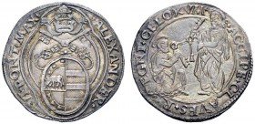 UNA PRESTIGIOSA COLLEZIONE DI MONETE DEI ROMANI PONTEFICI 
 Alessandro VI (Rodrigo de Borja y Borja), 1492 – 1503 
 Doppio grosso, AR 6,52 g. ALEXAN...