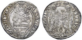 UNA PRESTIGIOSA COLLEZIONE DI MONETE DEI ROMANI PONTEFICI 
 Alessandro VI (Rodrigo de Borja y Borja), 1492 – 1503 
 Macerata. Grosso, AR 3,28 g. •AL...