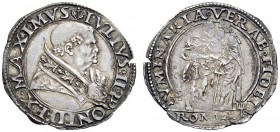 UNA PRESTIGIOSA COLLEZIONE DI MONETE DEI ROMANI PONTEFICI 
 Giulio II (Giuliano della Rovere), 1503 – 1513 
 Giulio, AR 3,83 g. tre ghiande IVLIVS•I...