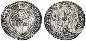 UNA PRESTIGIOSA COLLEZIONE DI MONETE DEI ROMANI PONTEFICI 
 Giulio II (Giuliano della Rovere), 1503 – 1513 
 Foligno. Giulio, AR 3,82 g. IVLIVS•II• ...