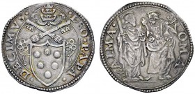 UNA PRESTIGIOSA COLLEZIONE DI MONETE DEI ROMANI PONTEFICI 
 Leone X (Giovanni de’Medici), 1513 – 1521 
 Giulio, AR 3,80 g. LEO PAPA – DECIMVS Stemma...
