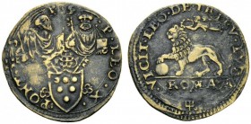 UNA PRESTIGIOSA COLLEZIONE DI MONETE DEI ROMANI PONTEFICI 
 Leone X (Giovanni de’Medici), 1513 – 1521 
 Giulio (falso d'epoca), Æ 4,65 g. LEO X – PO...