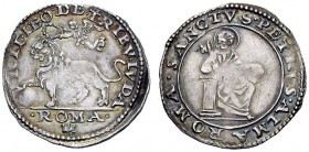 UNA PRESTIGIOSA COLLEZIONE DI MONETE DEI ROMANI PONTEFICI 
 Leone X (Giovanni de’Medici), 1513 – 1521 
 Mezzo giulio, AR 1,94 g. VICIT LEO DE TRIBV ...