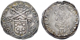 UNA PRESTIGIOSA COLLEZIONE DI MONETE DEI ROMANI PONTEFICI 
 Leone X (Giovanni de’Medici), 1513 – 1521 
 Mezzo giulio, AR 1,87 g. LEO X – PONT MAX St...