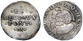 UNA PRESTIGIOSA COLLEZIONE DI MONETE DEI ROMANI PONTEFICI 
 Leone X (Giovanni de’Medici), 1513 – 1521 
 Terzo di giulio, AR 1,06 g. LEO / DECIMVS / ...