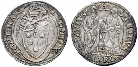 UNA PRESTIGIOSA COLLEZIONE DI MONETE DEI ROMANI PONTEFICI 
 Leone X (Giovanni de’Medici), 1513 – 1521 
 Ancona. Giulio, AR 3,83 g. LEO X – PONT MAX ...