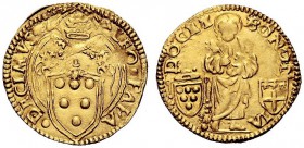 UNA PRESTIGIOSA COLLEZIONE DI MONETE DEI ROMANI PONTEFICI 
 Leone X (Giovanni de’Medici), 1513 – 1521 
 Bologna. Ducato, AV 3,45 g. LEO PAPA – DECIM...