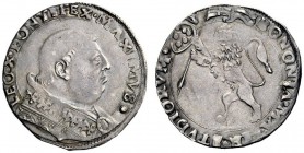 UNA PRESTIGIOSA COLLEZIONE DI MONETE DEI ROMANI PONTEFICI 
 Leone X (Giovanni de’Medici), 1513 – 1521 
 Bologna. Mezzo bianco o leone, AR 3,48 g.**L...