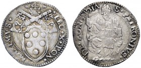 UNA PRESTIGIOSA COLLEZIONE DI MONETE DEI ROMANI PONTEFICI 
 Leone X (Giovanni de’Medici), 1513 – 1521 
 Bologna. Quarto di bianco o mezzo leone, AR ...