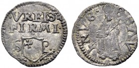 UNA PRESTIGIOSA COLLEZIONE DI MONETE DEI ROMANI PONTEFICI 
 Leone X (Giovanni de’Medici), 1513 – 1521 
 Fermo. Quattrino, Mist. 0,6 g. VRBIS / FIRMI...