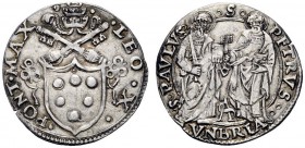UNA PRESTIGIOSA COLLEZIONE DI MONETE DEI ROMANI PONTEFICI 
 Leone X (Giovanni de’Medici), 1513 – 1521 
 Foligno. Giulio, AR 3,60 g. LEO X – PONT MAX...