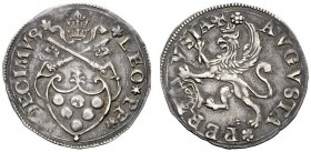 UNA PRESTIGIOSA COLLEZIONE DI MONETE DEI ROMANI PONTEFICI 
 Leone X (Giovanni de’Medici), 1513 – 1521 
 Perugia. Mezzo giulio, AR 1,80 g. LEO PP – D...