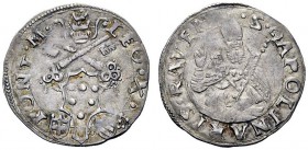 UNA PRESTIGIOSA COLLEZIONE DI MONETE DEI ROMANI PONTEFICI 
 Leone X (Giovanni de’Medici), 1513 – 1521 
 Ravenna. Mezzo giulio, AR 1,88 g. LEO X – PO...