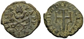 UNA PRESTIGIOSA COLLEZIONE DI MONETE DEI ROMANI PONTEFICI 
 Leone X (Giovanni de’Medici), 1513 – 1521 
 Reggio Emilia. Bagattino, Æ 1,82 g. LEO X – ...