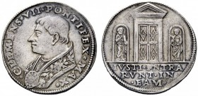 UNA PRESTIGIOSA COLLEZIONE DI MONETE DEI ROMANI PONTEFICI 
 Clemente VII (Giulio de’Medici) 1523 – 1534 
 Quarto di ducato, AR 9,72 g. CLEMENS VII P...