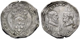 UNA PRESTIGIOSA COLLEZIONE DI MONETE DEI ROMANI PONTEFICI 
 Clemente VII (Giulio de’Medici) 1523 – 1534 
 Ducato ossidionale (1527), AR 34,78 g. CLE...