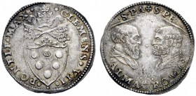UNA PRESTIGIOSA COLLEZIONE DI MONETE DEI ROMANI PONTEFICI 
 Clemente VII (Giulio de’Medici) 1523 – 1534 
 Doppio giulio, AR 7,55 g. CLEMEN VII – PON...