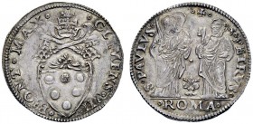 UNA PRESTIGIOSA COLLEZIONE DI MONETE DEI ROMANI PONTEFICI 
 Clemente VII (Giulio de’Medici) 1523 – 1534 
 Giulio, AR 3,79 g. CLEMEN VII – PONT MAX S...