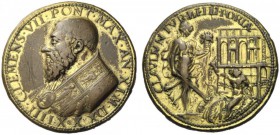 UNA PRESTIGIOSA COLLEZIONE DI MONETE DEI ROMANI PONTEFICI 
 Clemente VII (Giulio de’Medici) 1523 – 1534 
 Medaglia a. XI/1534, Æ 27,07 g. (Opus: Ben...