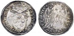 UNA PRESTIGIOSA COLLEZIONE DI MONETE DEI ROMANI PONTEFICI 
 Clemente VII (Giulio de’Medici) 1523 – 1534 
 Ancona. Giulio, AR 3,78 g. CLEMEN VI – I P...