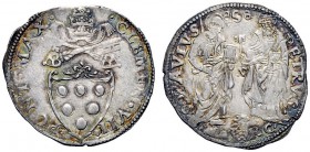 UNA PRESTIGIOSA COLLEZIONE DI MONETE DEI ROMANI PONTEFICI 
 Clemente VII (Giulio de’Medici) 1523 – 1534 
 Ancona. Giulio, AR 3,74 g. CLEMEN VII – PO...