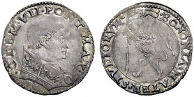 UNA PRESTIGIOSA COLLEZIONE DI MONETE DEI ROMANI PONTEFICI 
 Clemente VII (Giulio de’Medici) 1523 – 1534 
 Bologna. Giulio, AR 3,87 g. CLEM VII PONT ...