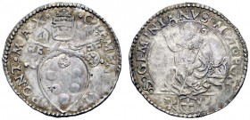UNA PRESTIGIOSA COLLEZIONE DI MONETE DEI ROMANI PONTEFICI 
 Clemente VII (Giulio de’Medici) 1523 – 1534 
 Modena. Mezzo giulio, AR 1,90 g. CLEMENS V...