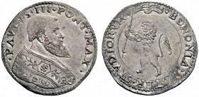 UNA PRESTIGIOSA COLLEZIONE DI MONETE DEI ROMANI PONTEFICI 
 Paolo III (Alessandro Farnese), 1534 – 1549 
 Bologna. Bianco, AR 5,49 g. PAVLVS III PON...